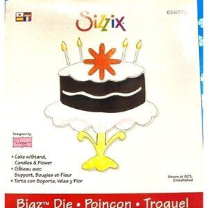 Sizzix Bigz Dena Designs Cake with Stand Candles Flower 656373